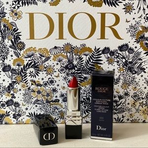 NIB Rouge Dior Mini Lipstick in 999 Satin